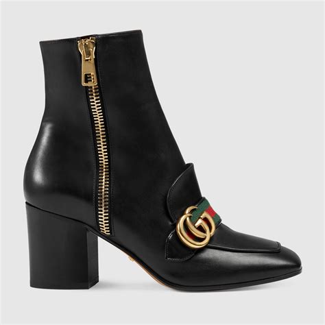 stivali di pelle conricami di gucci|stivali gucci donna firmati.